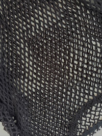 25059Black Mesh Short Sleeve Top