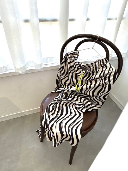 Wavy Stripe Drawstring Pants