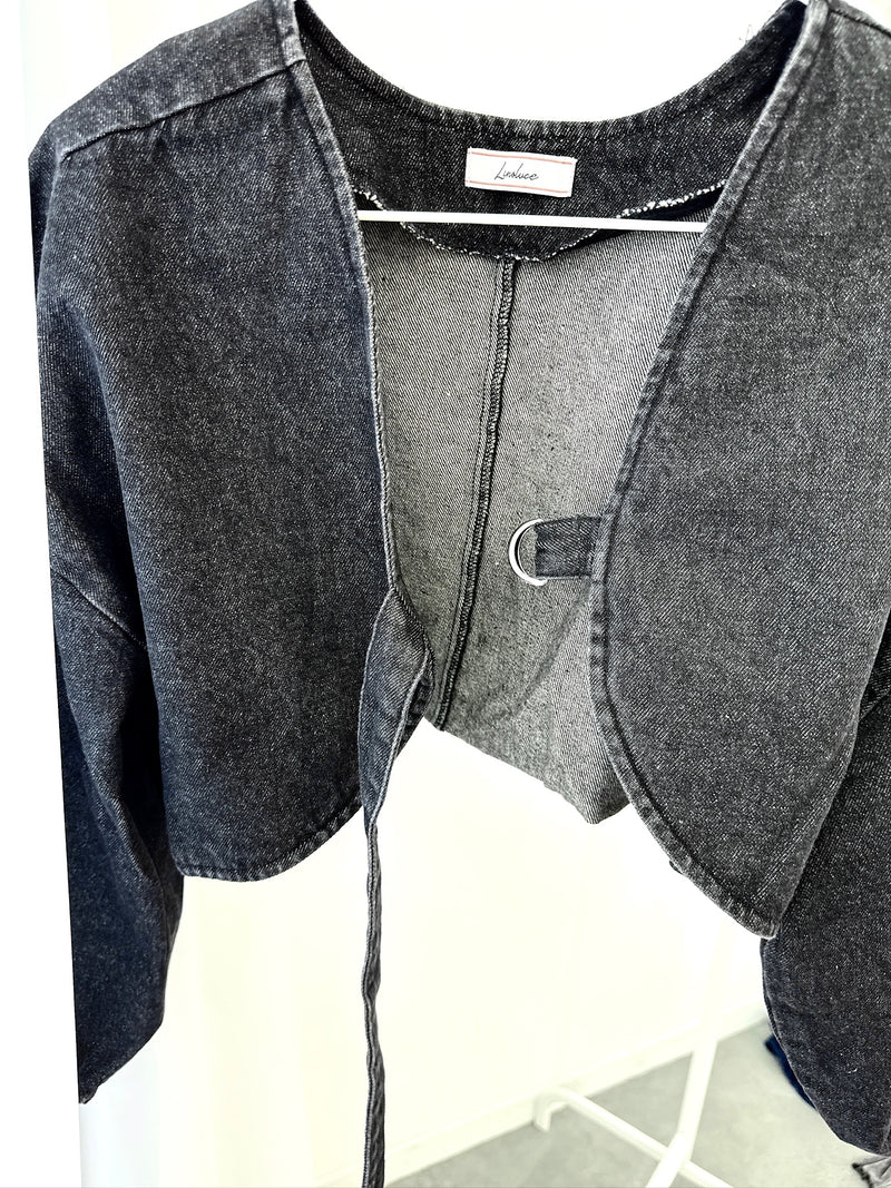 Dark Grey Denim Jacket
