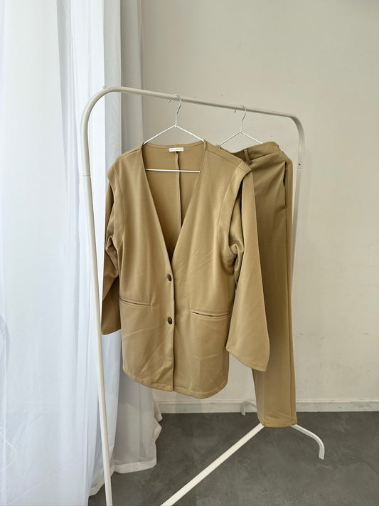 Beige Tailored Jacket