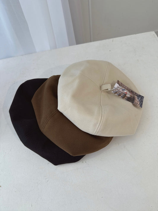 Structured Cotton Beret