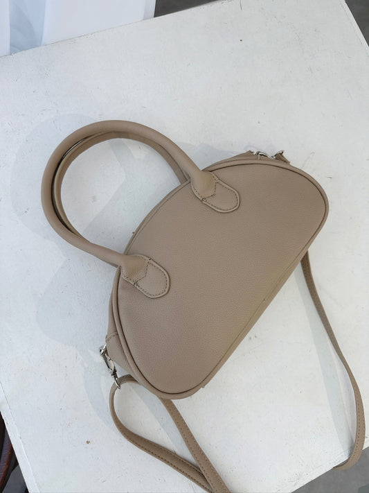 Beige 2-Way Handbag – Elegant Shoulder & Tote