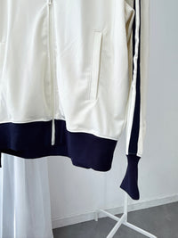 POLO Logo Two-Tone Zip-Up Jacket