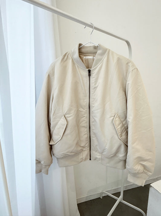 Ivory MA-1 Bomber Jacket