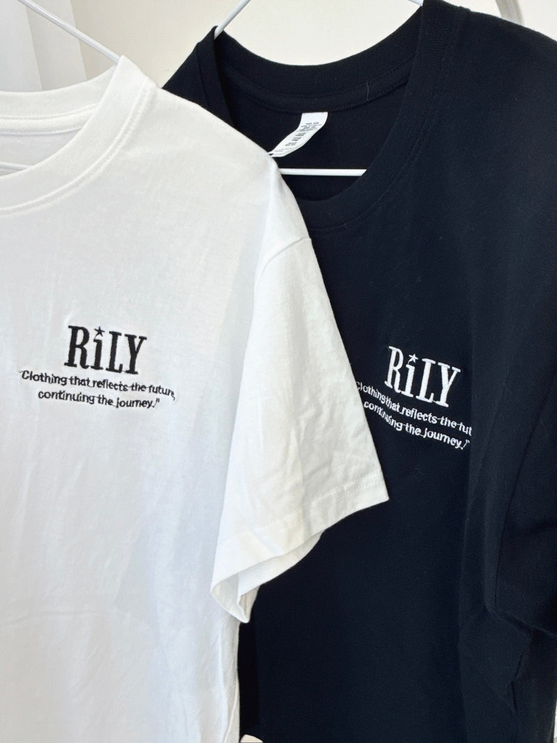 “RiLY” Embroidered Logo Tee – Original Short Sleeve Top