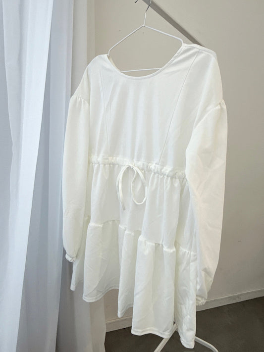 White Tiered Dress