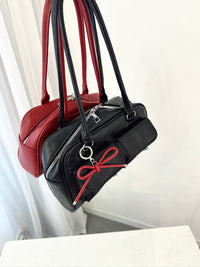 Red Ribbon Keychain – Cute Charm Accessory