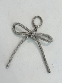 Silver Ribbon Keychain – Chic Accent Charm