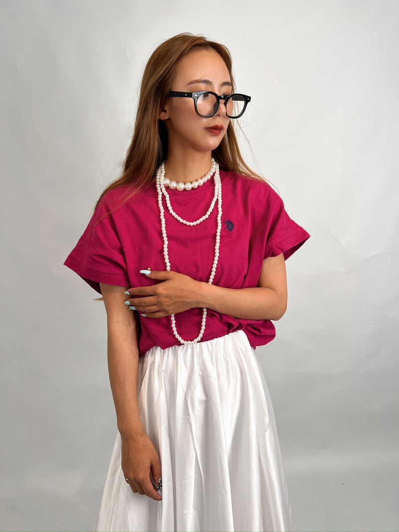 Balloon Maxi Skirt – White
