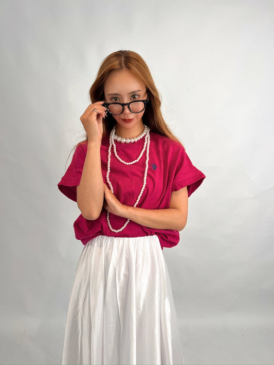 Magenta Logo Tee by POLO