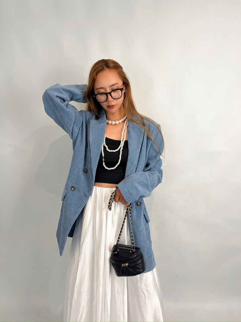 Blue Corduroy Blazer