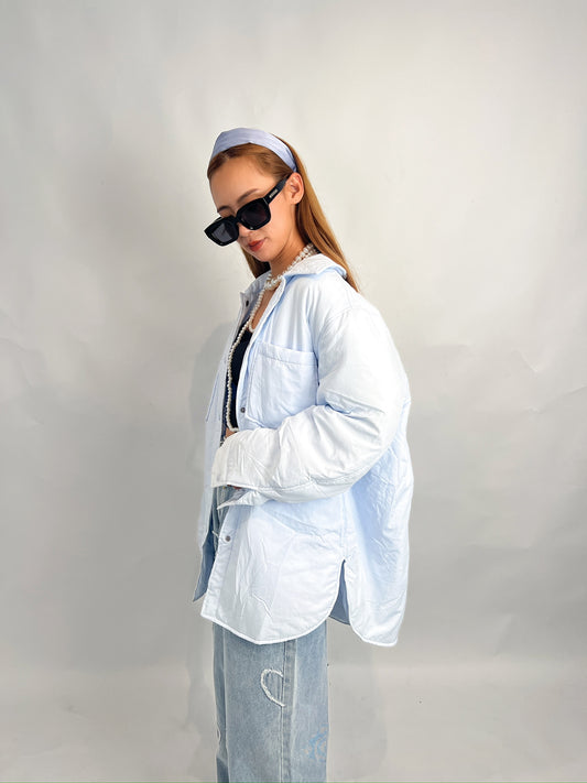 Light Blue Puffer Jacket