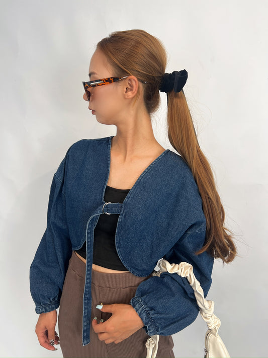 Denim Cropped Jacket