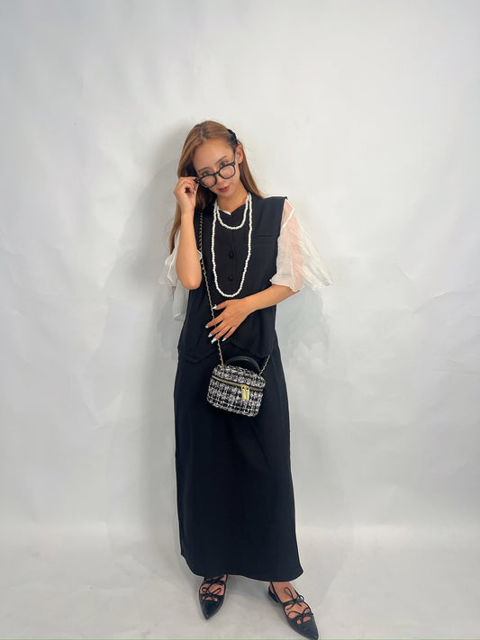 Black Sleeveless Tank Dress