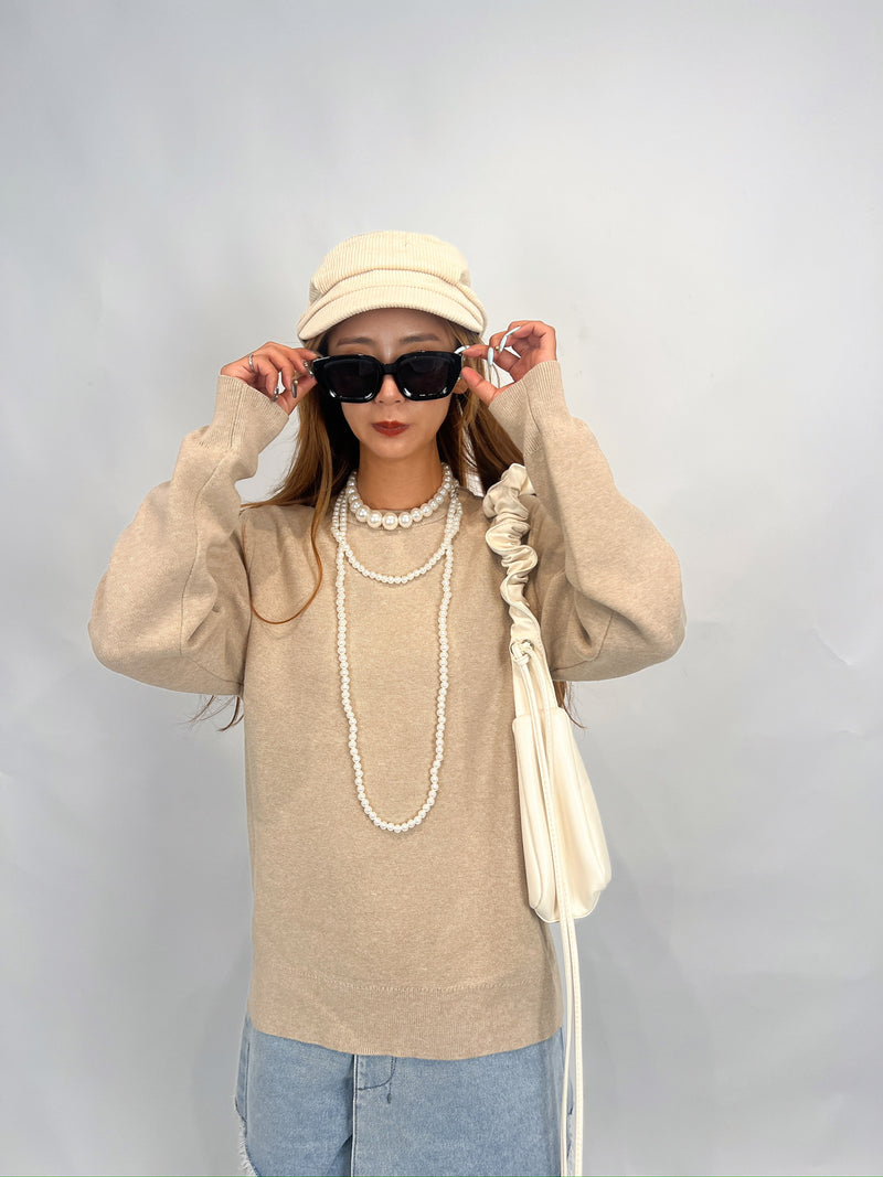Ivory Suede Casquette Cap