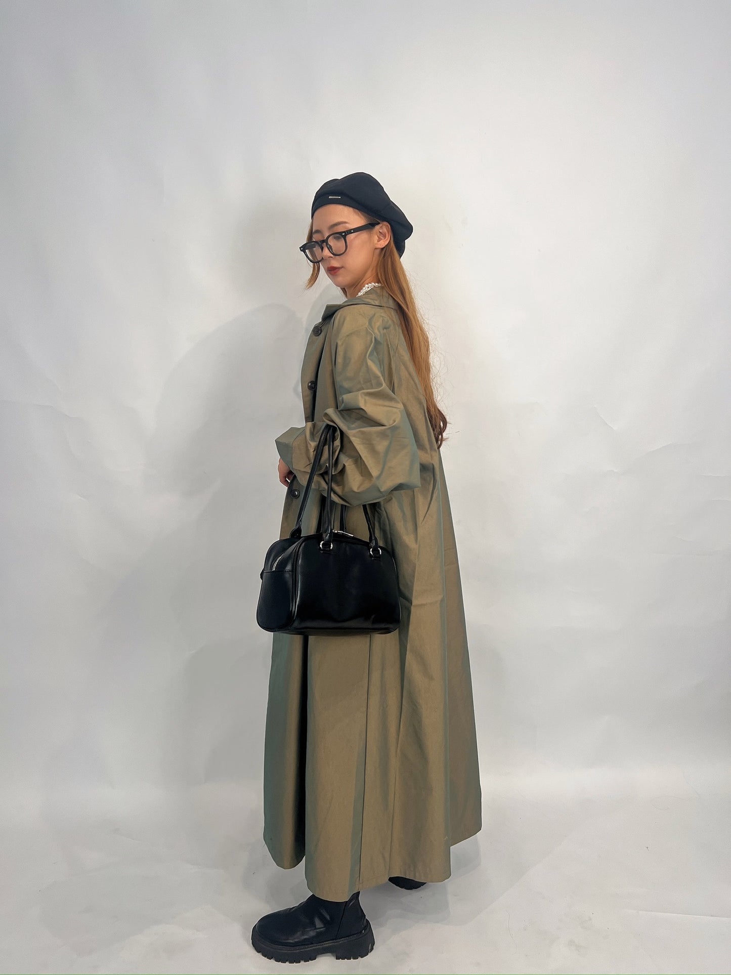 Khaki Oversized Trench Coat