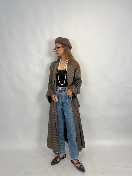 Plaid Long Coat