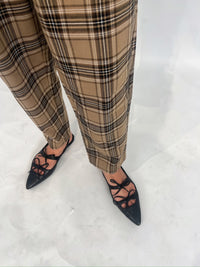 Black Ribbon Slingback Flats