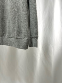 25024Gray Knit Sweat Top