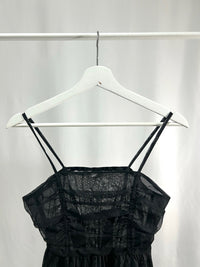 25022Black Tulle Camisole Top