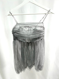 25023Gray Tulle Camisole Top