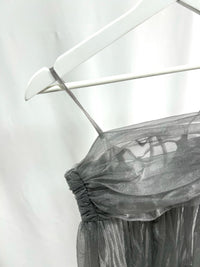 25023Gray Tulle Camisole Top