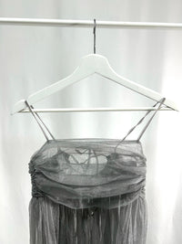 25023Gray Tulle Camisole Top