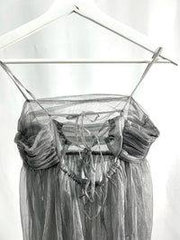25023Gray Tulle Camisole Top