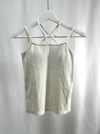 25020White Cross Strap Camisole