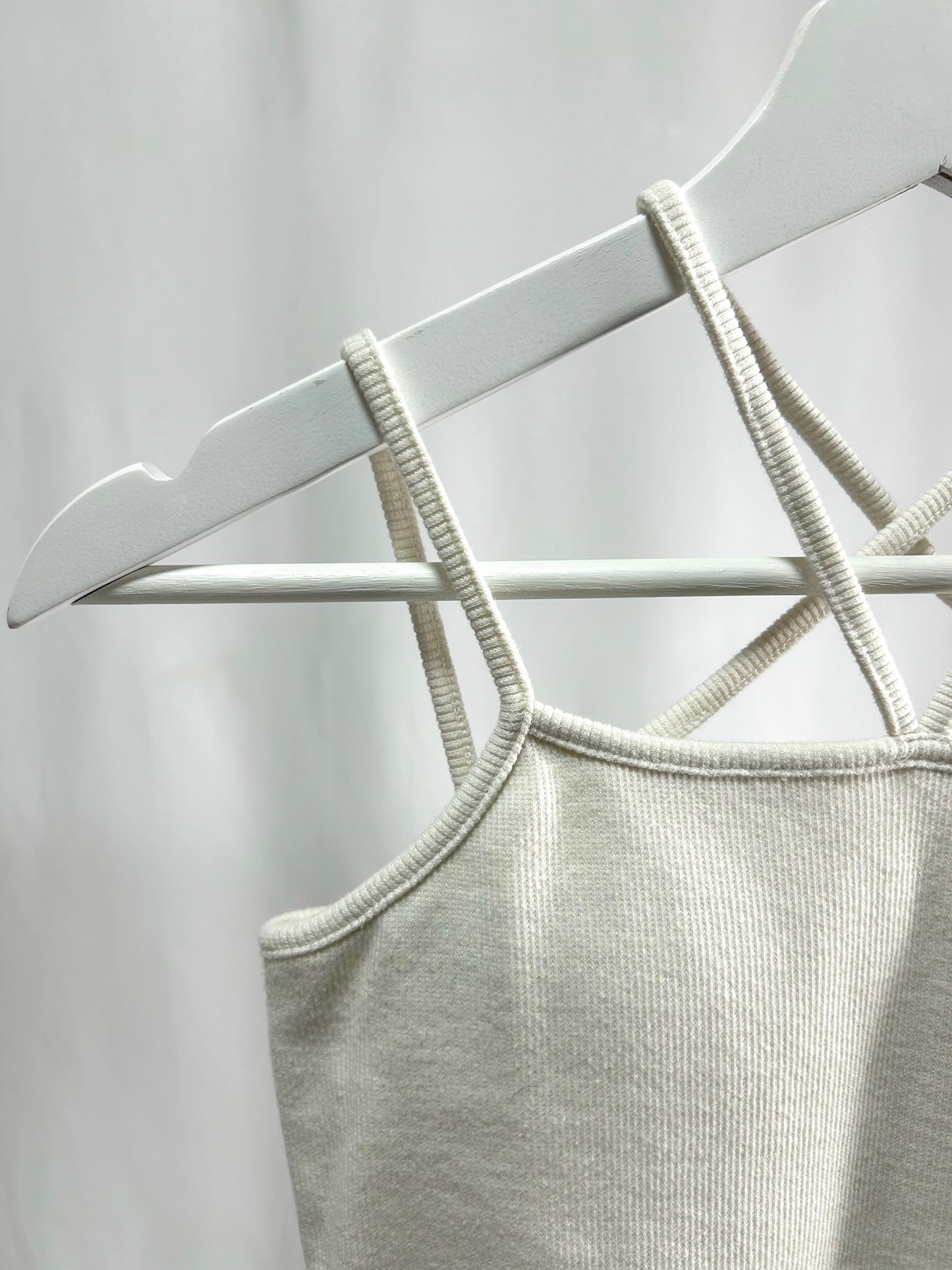 25020White Cross Strap Camisole