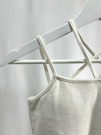 25020White Cross Strap Camisole