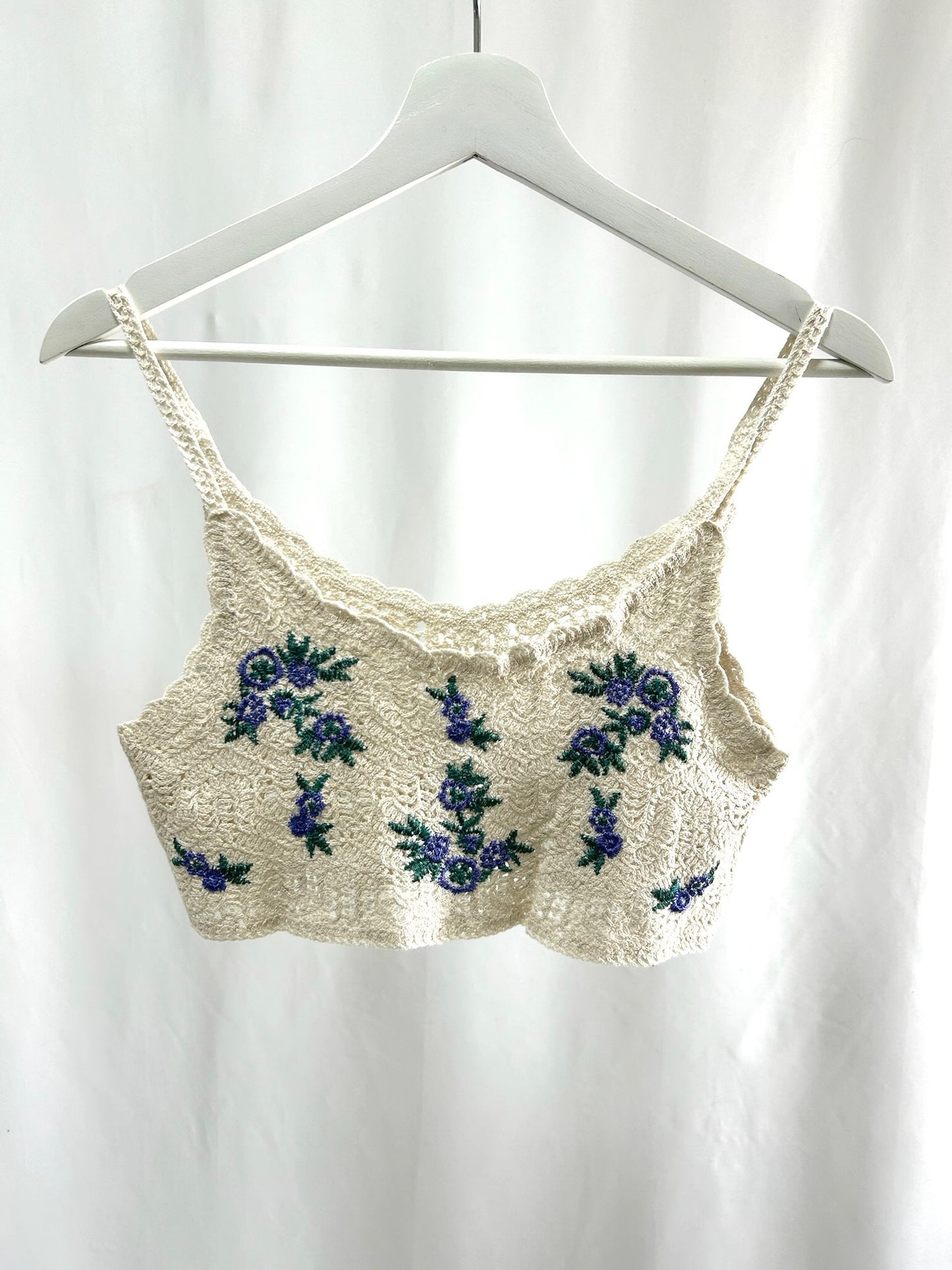 25010花柄の刺繍ビスチェ